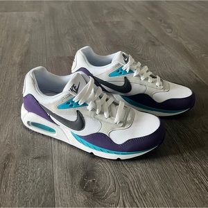 Nike Air Max Correlate White Teal and Purple Women size 9